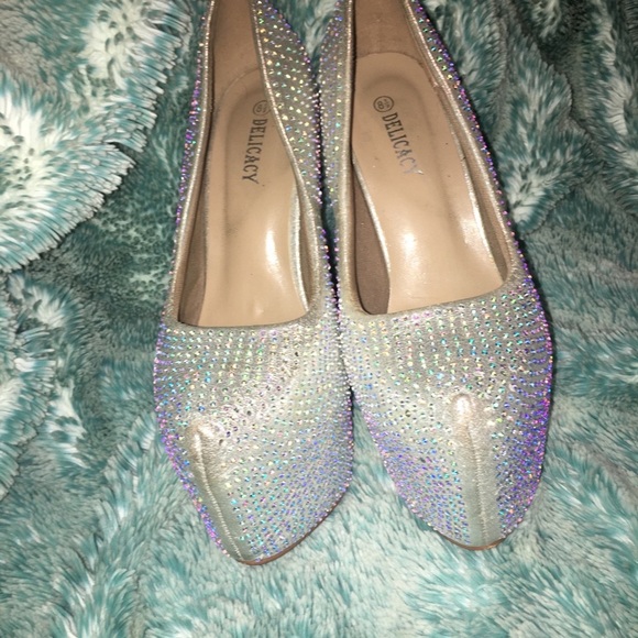 Delicacy Sexy Rhinestone Pump Heels - Picture 5 of 8